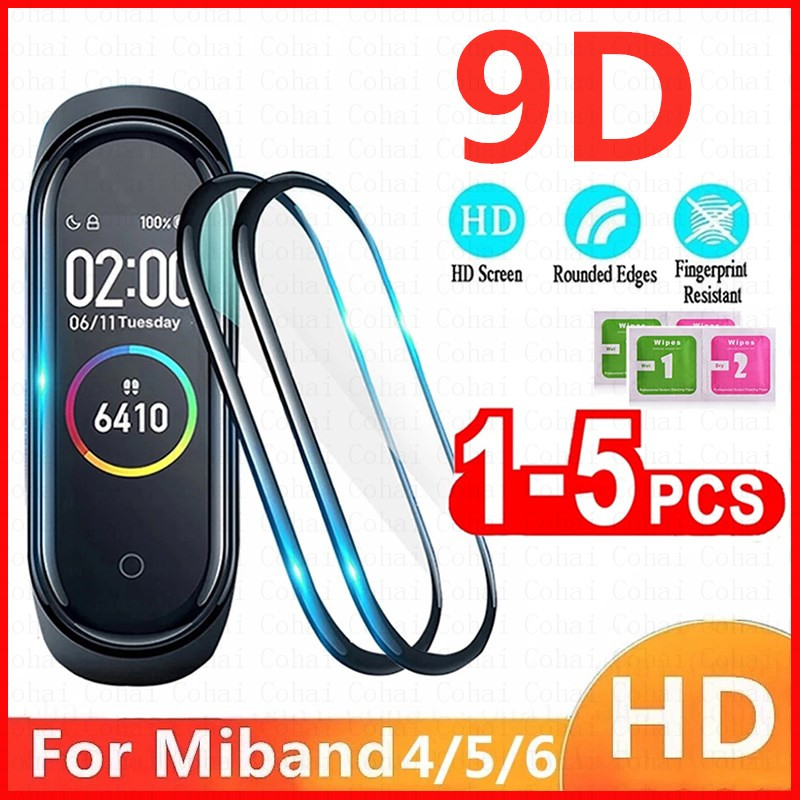 Health Wellness Bracelet - 9D กระจกนิรภัยสำหรับ Xiaomi Mi Band 7