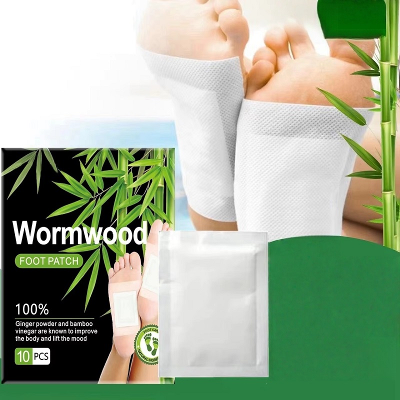 Detox Foot Patch - 10 ชิ้น Wormwood Foot Patch Home