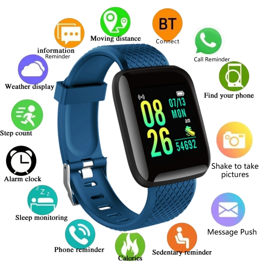 Health Wellness Bracelet - กีฬาSmartwatchสร้อยข้อมือฟิตเนสการควบคุมเพลงผู้หญิงผู้ชายนาฬิกาสมาร์ทสําหรับAndroid Bluetoothนาฬิกาดิจิตอลนาฬิกาปลุกสภาพอากาศ