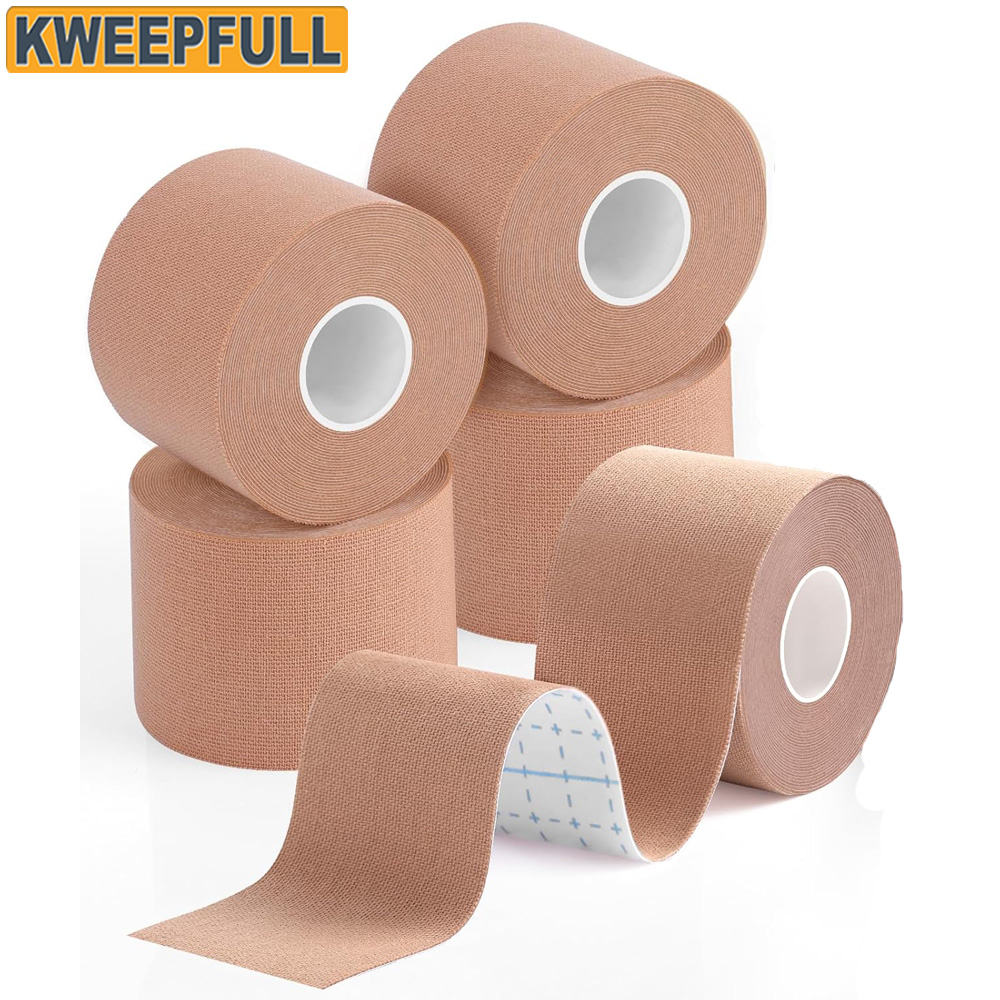 Sports Taping Precut - พรีคัทเทปกายภาพ 5 ม้วน | เทปกีฬายืดหยุ่นกันน้ํา เทปกีฬากาวเพื่อบรรเทาอาการปวดกล้ามเนื้อและการสนับสนุนข้อต่อ