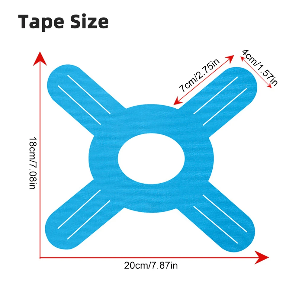 Sports Taping Precut - เทปคิเนซิโอสำหรับกีฬา 5 ชิ้น สำหรับเข่า เทปเข่าแบบตัดสำเร็จ กันน้ำ
