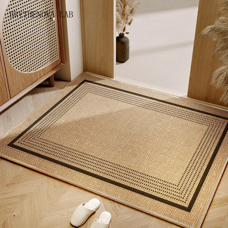 Bamboo Bath Mat - พรมกันลื่นดูดฝุ่นจากดินไดอะตอมญี่ปุ่น สำหรับทางเข้าบ้าน ทนทานต่อคราบสกปรกและการสึกหรอ