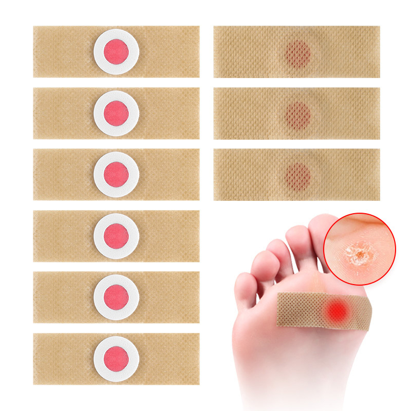 Detox Foot Patch - (.) แผ่นแปะดูแลเท้า 6 ชิ้น แผ่นแปะกำจัดตาปลา แผ่นแปะบำบัด