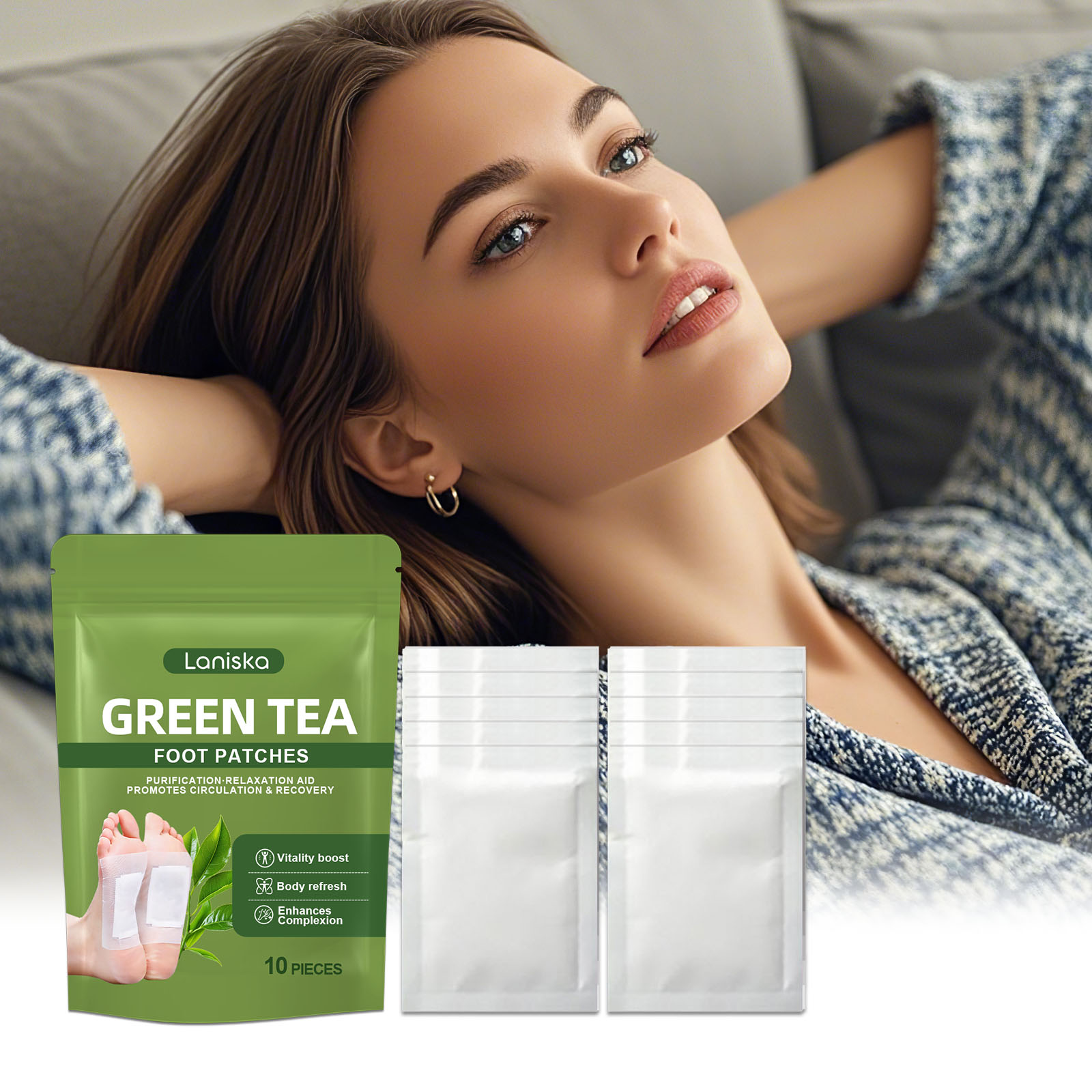 แผ่นแปะเท้าดีท็อกซ์ธรรมชาติ บร - Detox Foot Patch บทวิจารณ์และราคา
