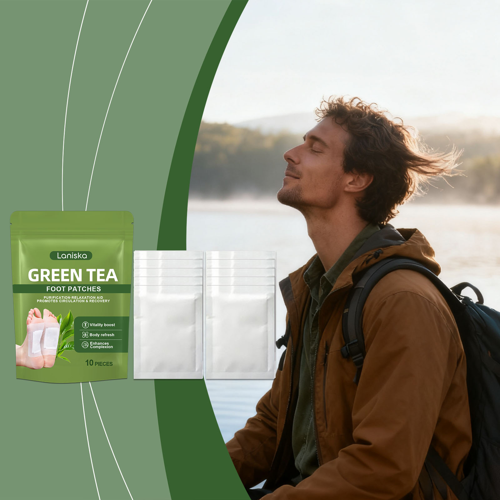 แผ่นแปะเท้าดีท็อกซ์ธรรมชาติ บร - Detox Foot Patch บทวิจารณ์และราคา