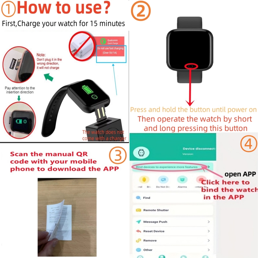 กีฬาSmartwatchสร้อยข้อมือฟิตเน - Health Wellness Bracelet บทวิจารณ์และราคา