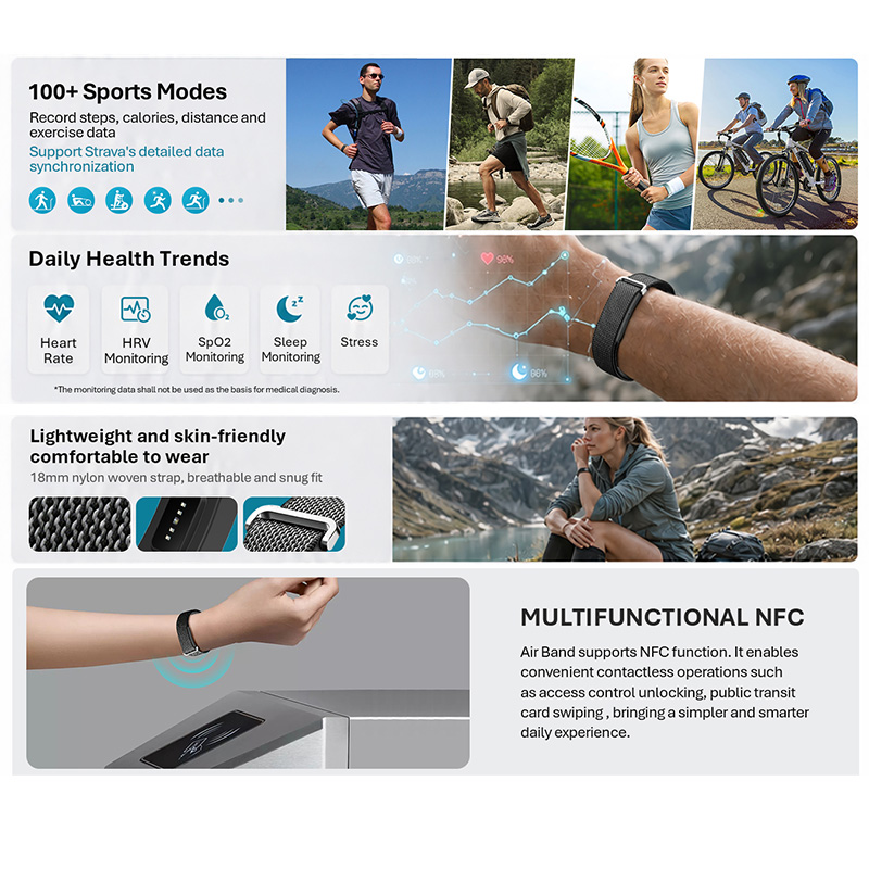 VALDUS สายรัดข้อมืออัจฉริยะสำห - Health Wellness Bracelet บทวิจารณ์และราคา