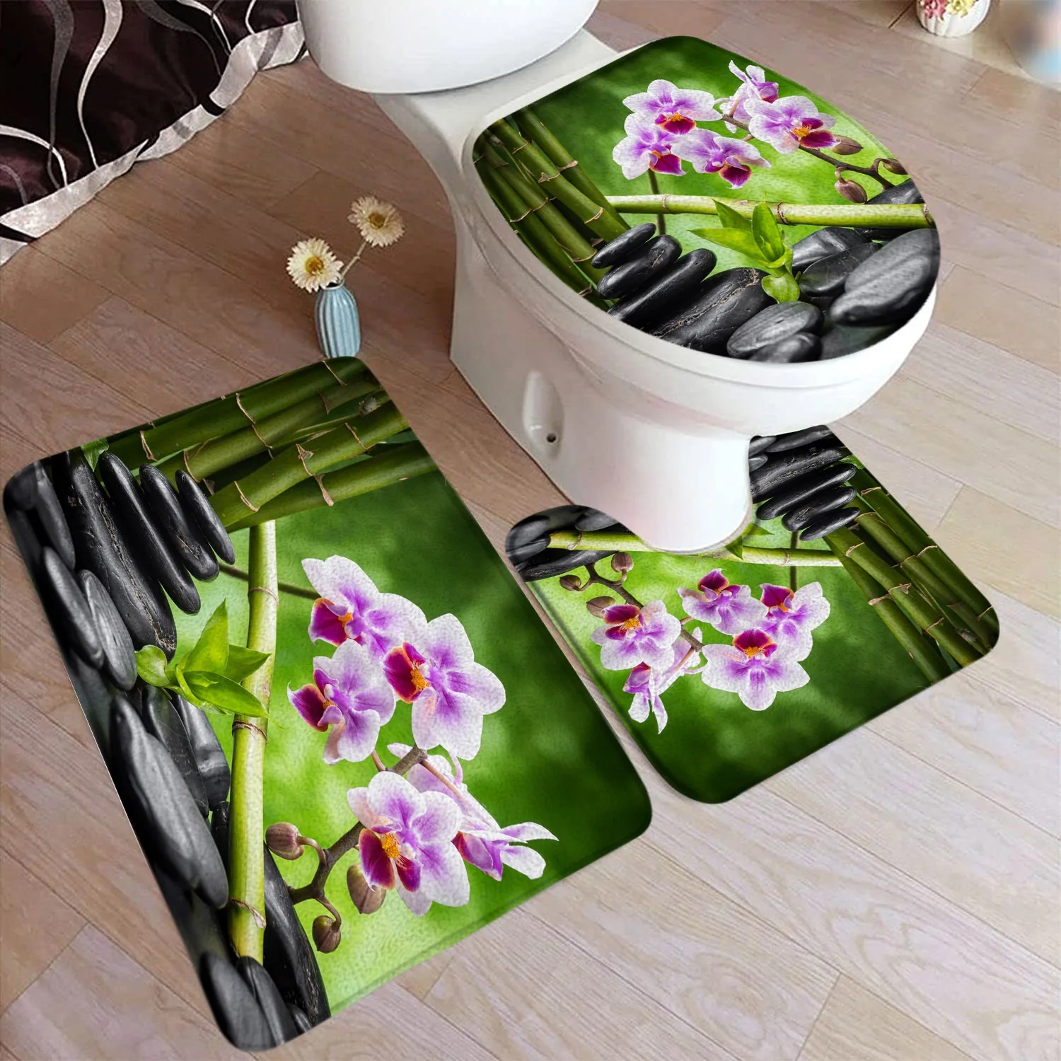 ชุดพรมเช็ดเท้าไม้ไผ่สีเขียวเซน - Bamboo Bath Mat บทวิจารณ์และราคา