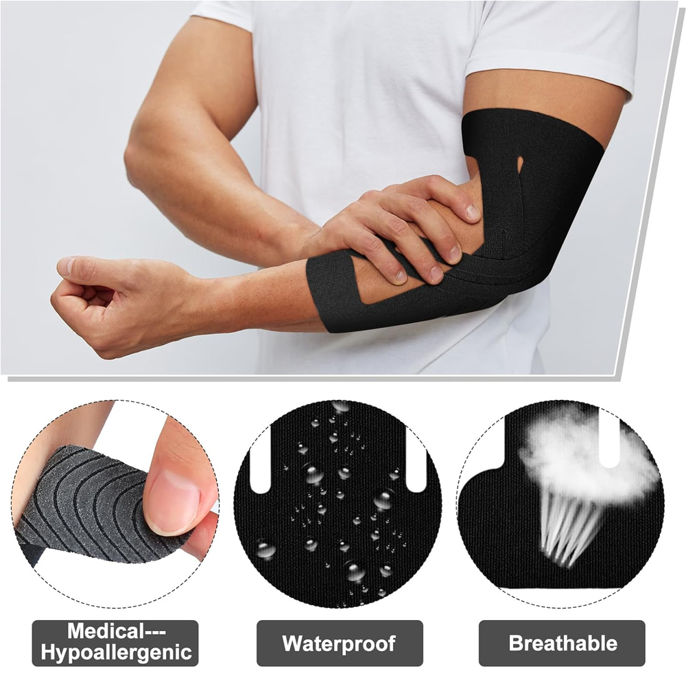 5PCS Precut Kinesiology เทปสํา - Sports Taping Precut บทวิจารณ์และราคา